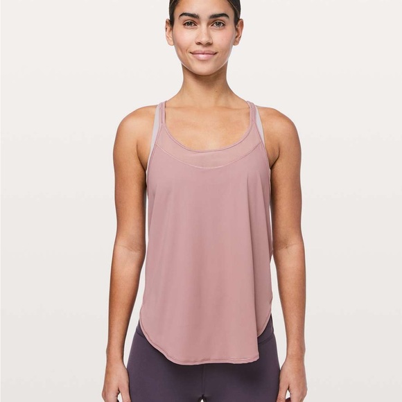Lululemon Athletica Spanish Rose Pink Athletic Anew Strap Tank Top size XS EUC - Picture 2 of 11